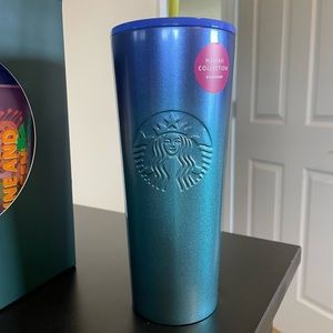 Starbucks Blue Ombré Metal Cup